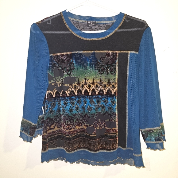 TRIBAL long sleeve fancy shirt - Picture 1 of 5